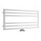 Ponza - White Hydronic Designer Towel Warmer - 19.75" x 47.25"