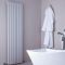 Sloane - White Vertical Single Flat-Panel Designer Radiator - 63" x 18.5"