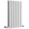 Sloane - White Horizontal Double Flat-Panel Designer Radiator - 25" x 16.5"