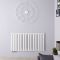 Revive Caldae - White Horizontal Double-Panel Designer Radiator - 25" x 46.5"