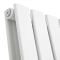 Delta - White Horizontal Double Slim-Panel Designer Radiator - 25" x 24.75"