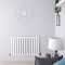 Delta - White Horizontal Double Slim-Panel Designer Radiator - 25" x 38.5"