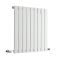 Delta - White Horizontal Single Slim-Panel Designer Radiator - 25" x 24.75"