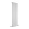 Delta - White Vertical Single Slim-Panel Designer Radiator - 63" x 22"