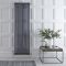 Regent - Anthracite Vertical 3-Column Traditional Cast-Iron Style Radiator - Multiple Sizes Available