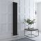 Regent - Black Vertical Column Traditional Cast-Iron Style Radiator - Multiple Sizes Available
