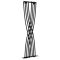 Xcite - Black Vertical Designer Radiator - 70" x 17.75"