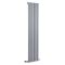 Savy - Silver Vertical Single-Panel Designer Radiator - 63" x 14"