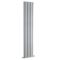 Revive - Silver Vertical Double-Panel Designer Radiator - 70.75" x 14"
