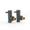 Hudson Reed Minimalist Anthracite Manual Angled Radiator Valves (Pair)
