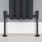 Hudson Reed Minimalist Black Manual Angled Radiator Valves (Pair)