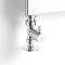 Hudson Reed Minimalist Chrome Manual Straight Radiator Valves (Pair)