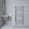 Eco Electric - Chrome Curved Plug-In Heated Towel Warmer - 55.25" x 23.75"