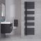 Iseo - Anthracite Hydronic Designer Towel Warmer - 67" x 19.75"