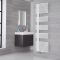 Iseo - Mineral White Hydronic Designer Towel Warmer - 67" x 19.75"