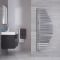 Lazio - Chrome Hydronic Designer Towel Warmer - 57.5" x 21.5"