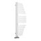 Lazio - Mineral White Hydronic Designer Towel Warmer - 43.25" x 19"