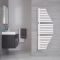 Lazio - Mineral White Hydronic Designer Towel Warmer - 57.5" x 21.5"