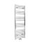 Neva - Chrome Hydronic Central Connection Flat Towel Warmer - 63” x 19 5/8”