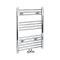 Neva - Chrome Hydronic Central Connection Flat Towel Warmer - 31 5/8” x 19 5/8”