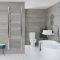 Neva Electric - Chrome Flat Plug-In Towel Warmer - 70 1/4” x 23 5/8”