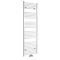 Neva - White Hydronic Central Connection Flat Towel Warmer - 70 1/4” x 23 5/8”