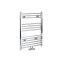 Neva - Chrome Hydronic Central Connection Flat Towel Warmer - 31 5/8” x 23 5/8”