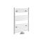 Neva - White Hydronic Central Connection Flat Towel Warmer - 31 5/8” x 23 5/8”