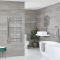 Kent - Chrome Hydronic Curved Towel Warmer - 39 3/8” x 19 5/8”