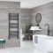 Artle - Anthracite Hydronic Curved Towel Warmer - 47 1/4” x 19 5/8”