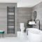 Artle Electric - Anthracite Curved Plug-In Towel Warmer - 71” x 20”