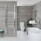 Kent Electric - Chrome Curved Plug-In Towel Warmer - 71” x 20”