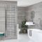Kent - Chrome Hydronic Curved Towel Warmer - 70 7/8” x 23 5/8”
