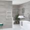 Ive - White Hydronic Flat Towel Warmer - 23 5/8" x 15 3/4"