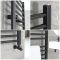 Nox - Matt Black Hydronic Flat Towel Warmer - 63” x 15 3/4”