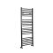Nox - Matt Black Hydronic Flat Towel Warmer - 63” x 15 3/4”