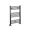 Nox - Matt Black Hydronic Flat Towel Warmer - 31 1/2” x 19 5/8”