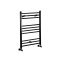 Nox - Matt Black Hydronic Flat Towel Warmer - 31 1/2” x 23 5/8”