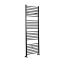 Nox - Matt Black Hydronic Flat Towel Warmer - 70 7/8” x 23 5/8”