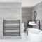 Artle Electric - Anthracite Flat Plug-In Towel Warmer - 39” x 39”