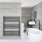 Nox Electric - Matte Black Flat Plug-In Towel Warmer - 47 1/4” x 39 3/8”