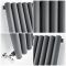 Savy - Anthracite Vertical Single-Panel Designer Radiator - 63" x 18.5"