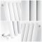 Savy - White Vertical Single-Panel Designer Radiator - 70" x 18.5"