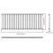 Revive - Anthracite Horizontal Single-Panel Designer Radiator - 25" x 64.75"