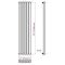 Savy - White Vertical Single-Panel Designer Radiator - 70" x 14"