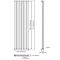 Edifice - Anthracite Vertical Single-Panel Designer Radiator - 70" x 16.5"