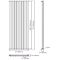 Edifice - White Vertical Single-Panel Designer Radiator - 70" x 22"