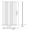 Revive - Anthracite Vertical Single-Panel Designer Radiator - 70" x 23.25"