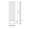 Revive Plus - Anthracite Vertical Double-Panel Designer Radiator - 70.75" x 14"