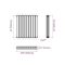 Sloane - Anthracite Horizontal Double Flat-Panel Designer Radiator - 25" x 23.5"